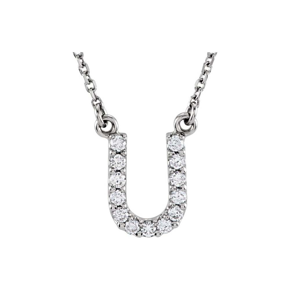 Diamond Initial Pendant