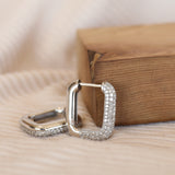 Modern Square Hoop Earrings