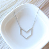 Chevron Diamond Pendant
