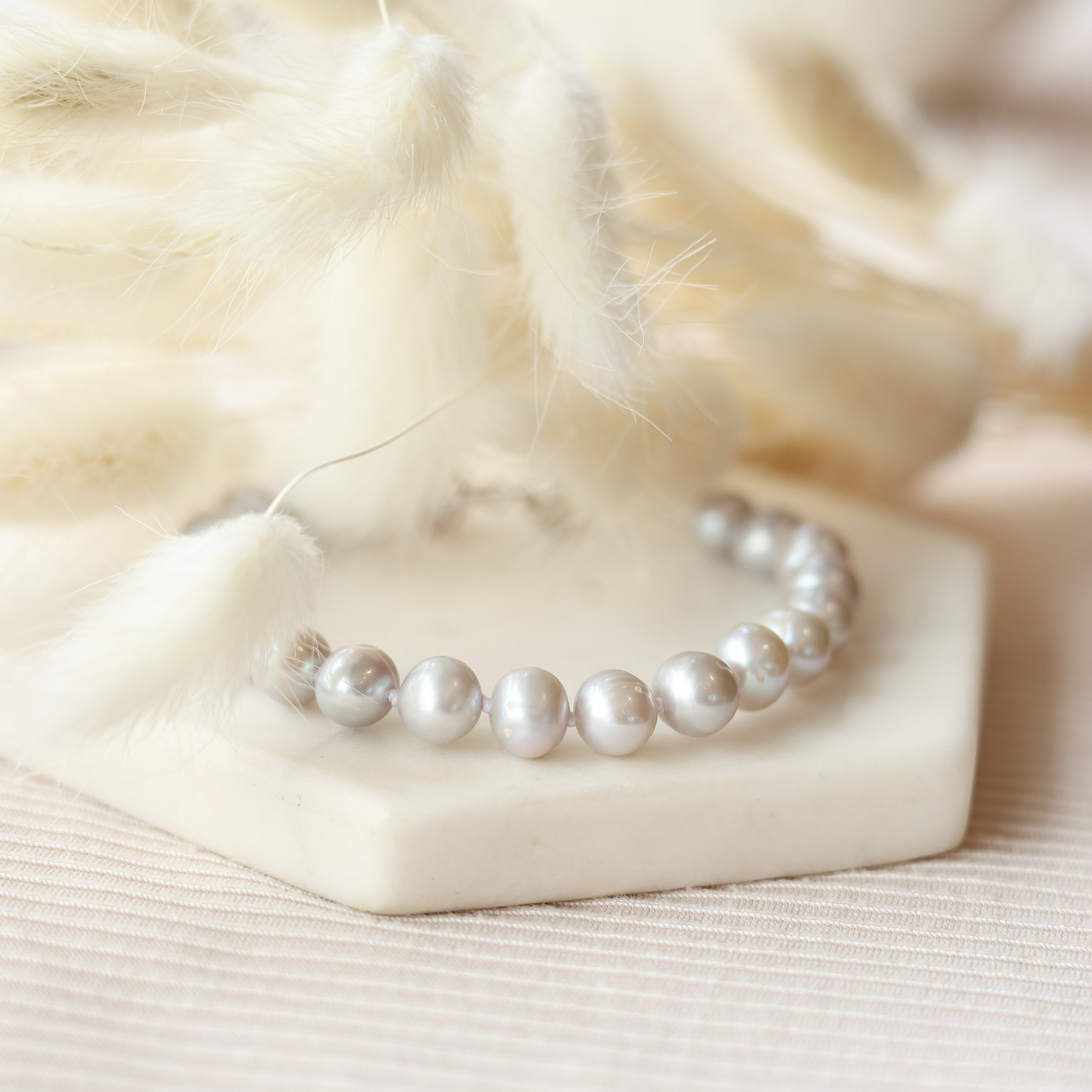 Freshwater Grey Pearl Bracelet