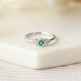 Modern Emerald Ring