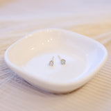 .33 Carat TW Round Diamond Solitaire Earrings