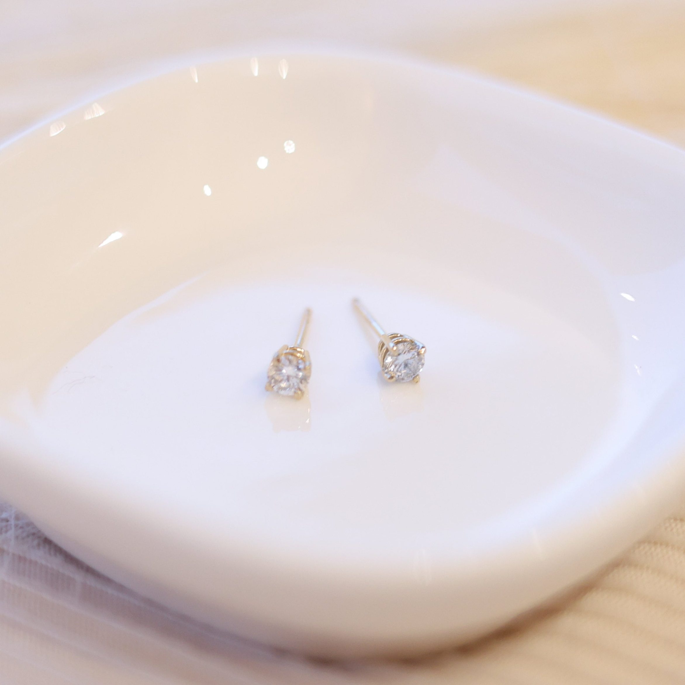 1.25 Carat TW Round Diamond Solitaire Earrings