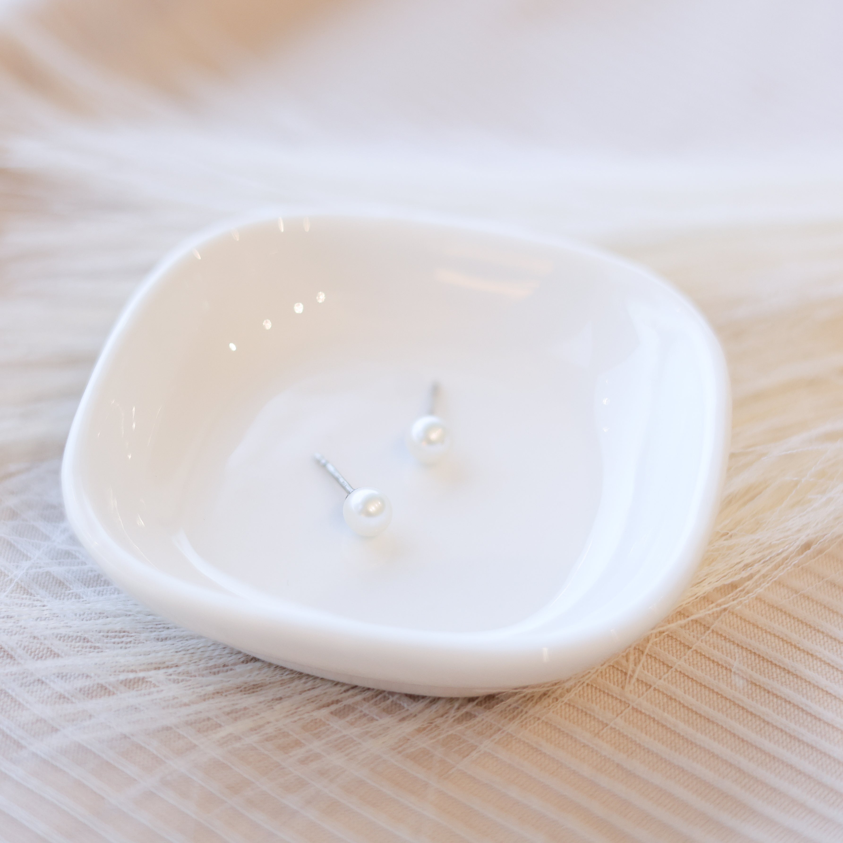 Pearl Solitaire Earrings