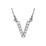 Diamond Initial Pendant