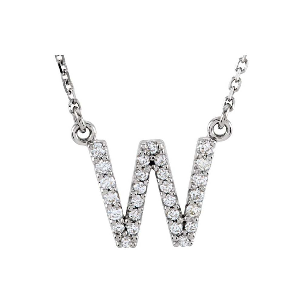 Diamond Initial Pendant