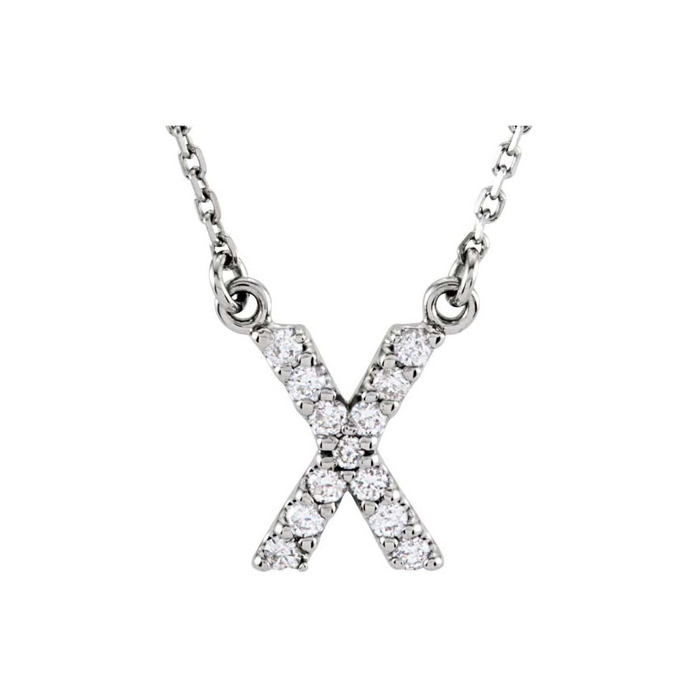 Diamond Initial Pendant