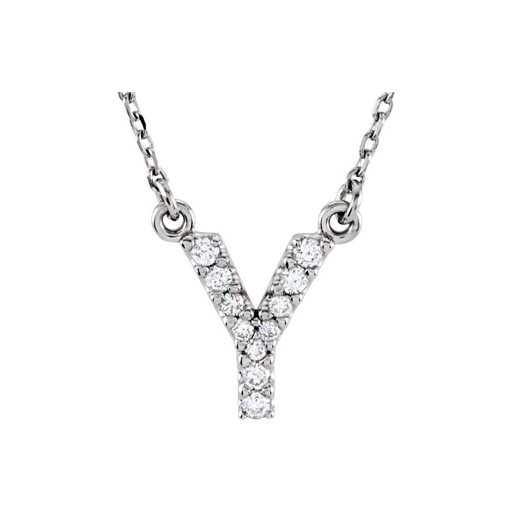 Diamond Initial Pendant