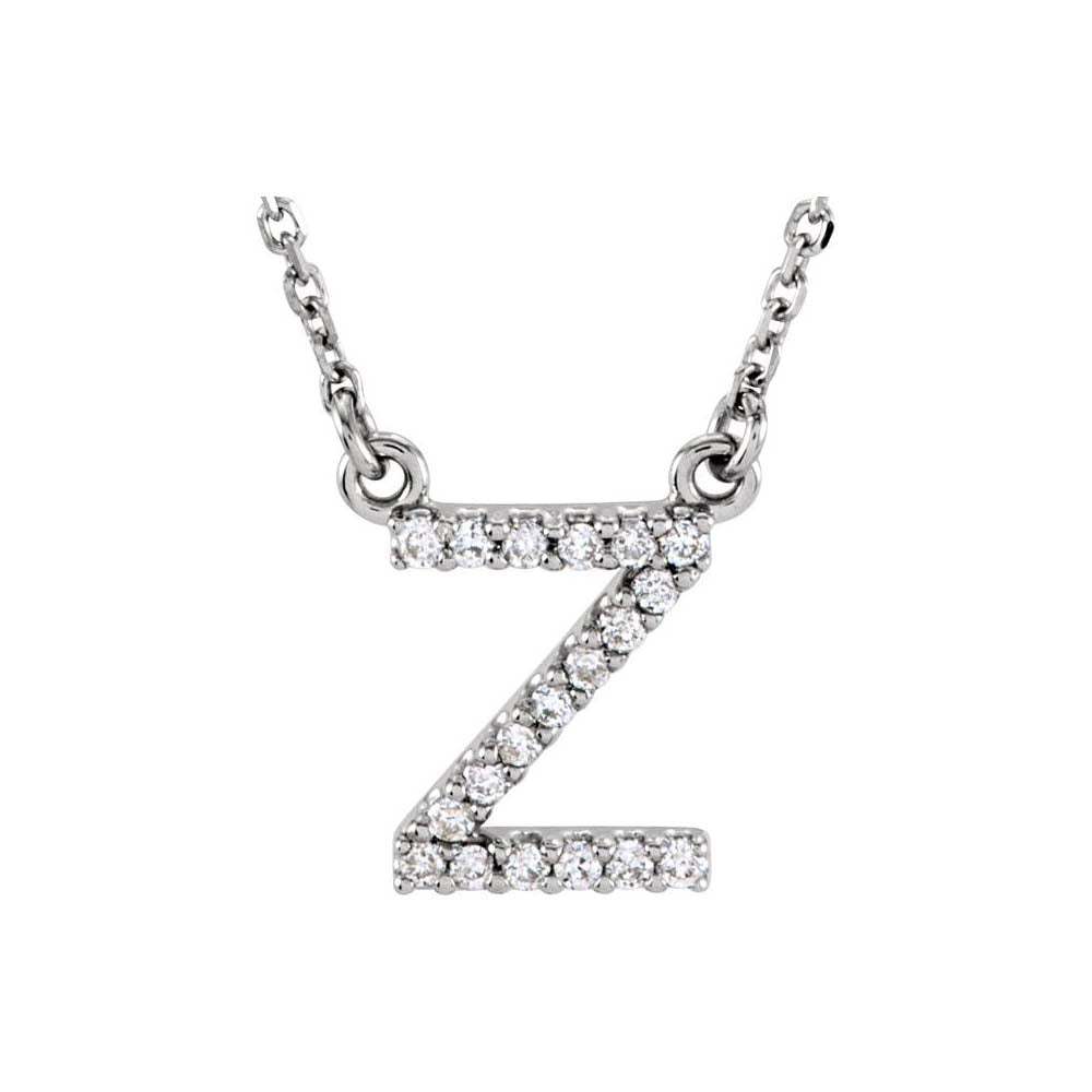 Diamond Initial Pendant