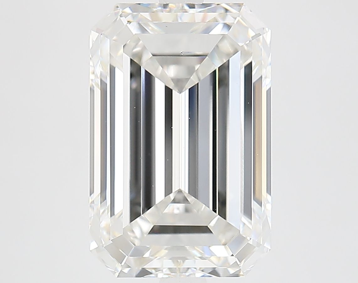 6.07 ct Emerald Lab-Grown Diamond, F VS1