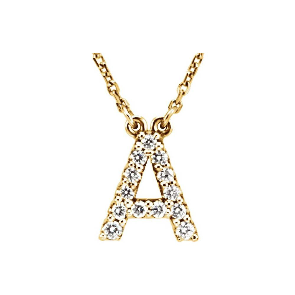 Diamond Initial Pendant