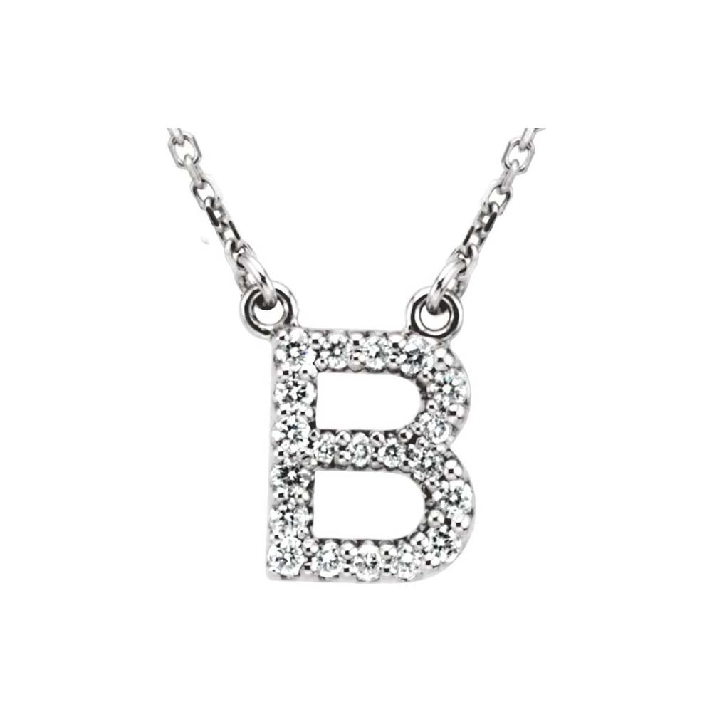 Diamond Initial Pendant