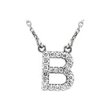 Diamond Initial Pendant