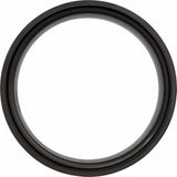 Black Tungsten Beveled-Edge Inlay Band