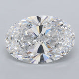 2.01 ct Oval Lab-Grown Diamond, D VVS2