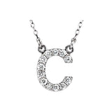 Diamond Initial Pendant