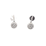 14KW Dangle Earrings with Natural Diamonds (1/2 ctw)