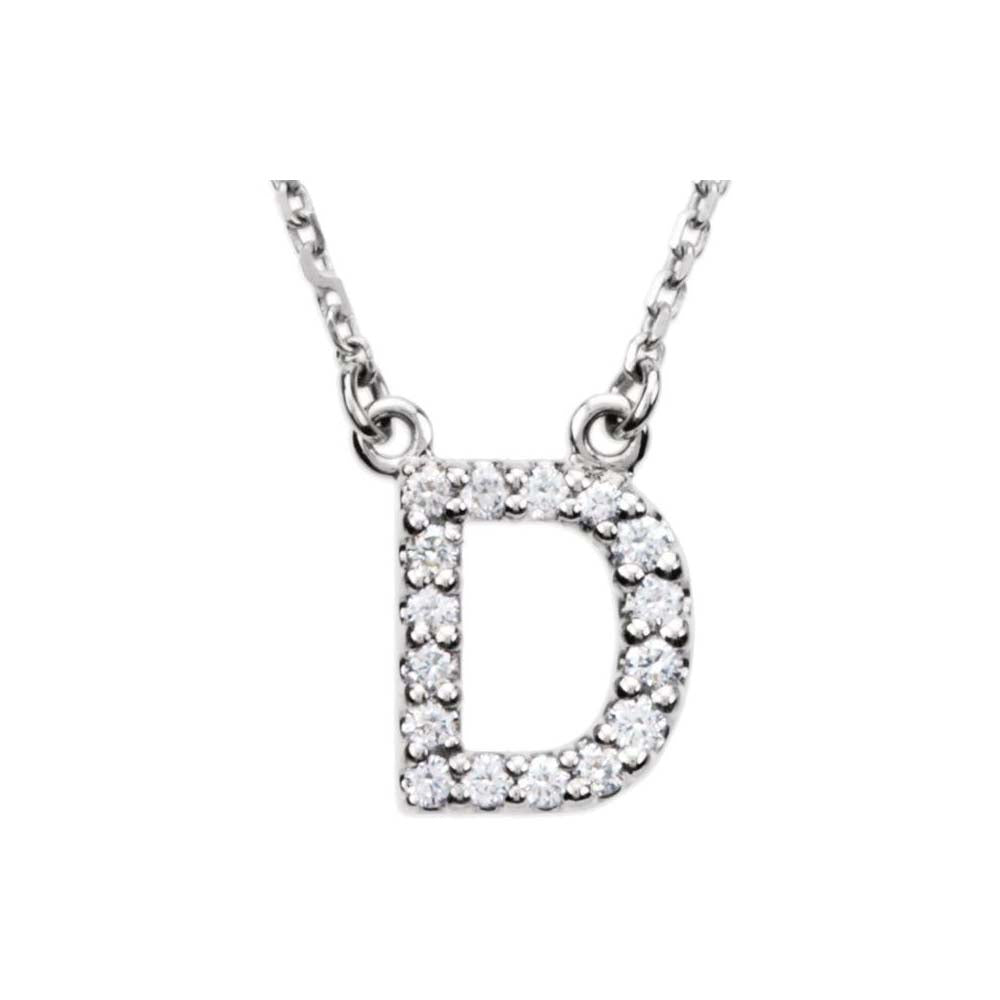 Diamond Initial Pendant