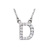 Diamond Initial Pendant
