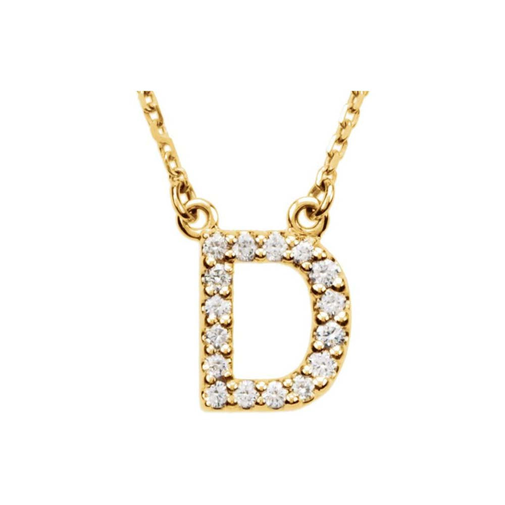 Diamond Initial Pendant