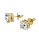 Diamond Solitaire Earrings