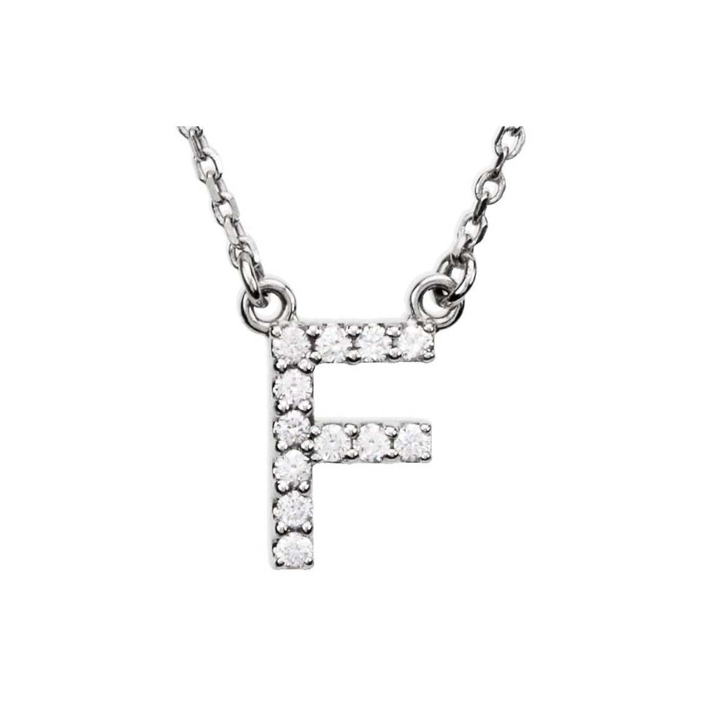 Diamond Initial Pendant