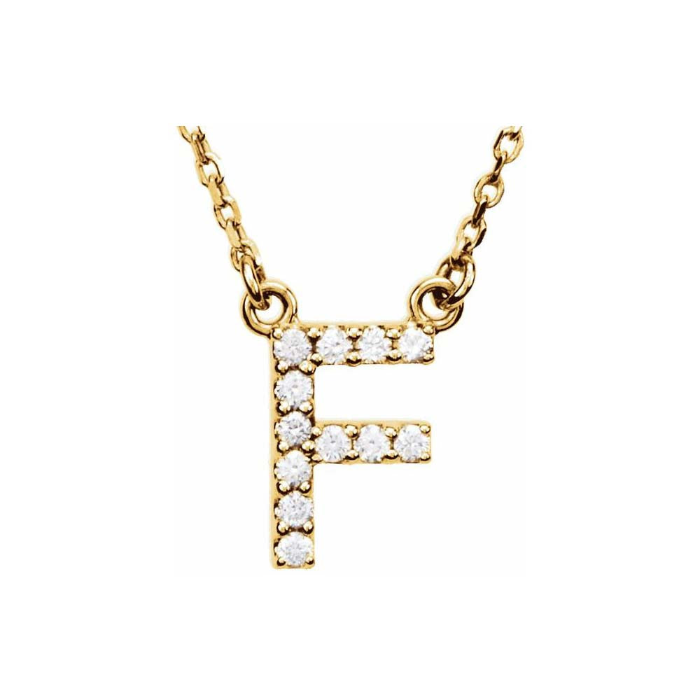 Diamond Initial Pendant