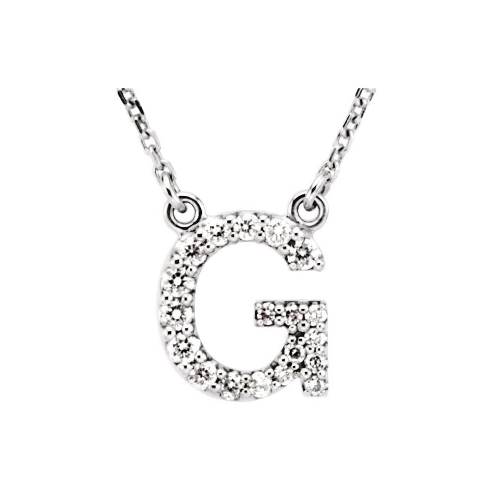 Diamond Initial Pendant