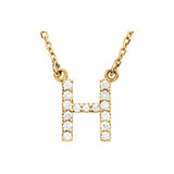 Diamond Initial Pendant