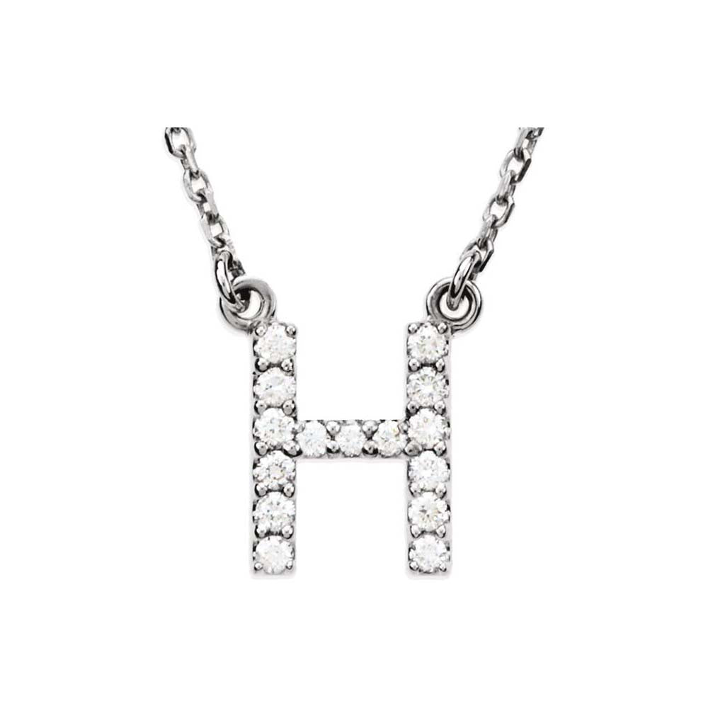 Diamond Initial Pendant