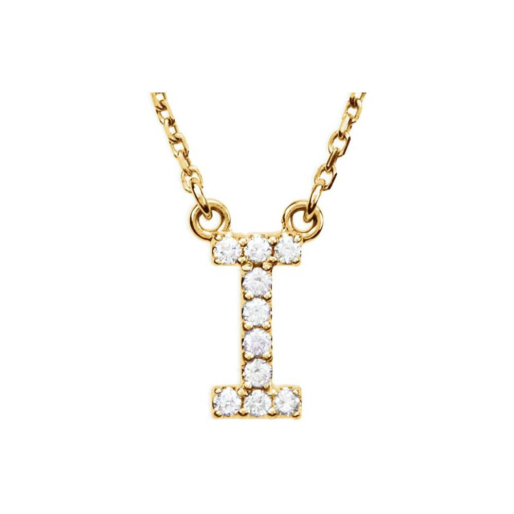 Diamond Initial Pendant