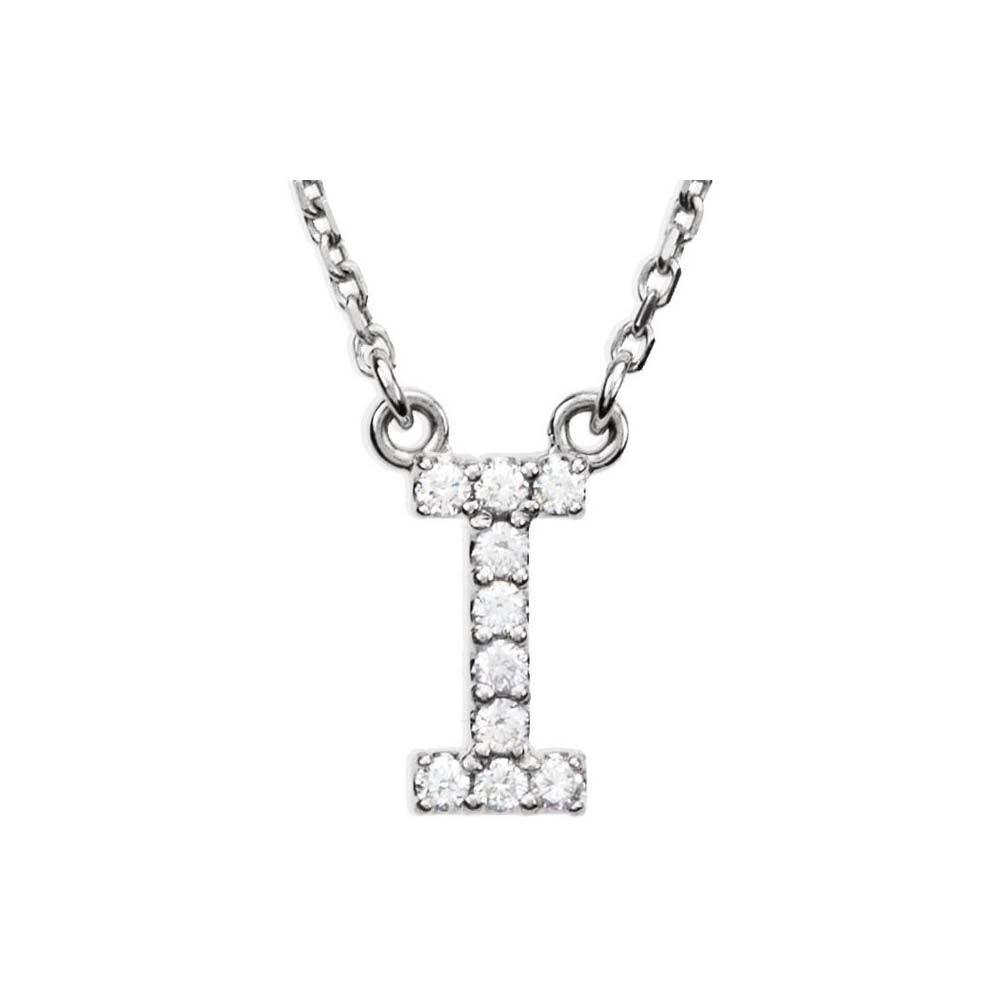 Diamond Initial Pendant