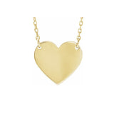 Engravable Heart Pendant