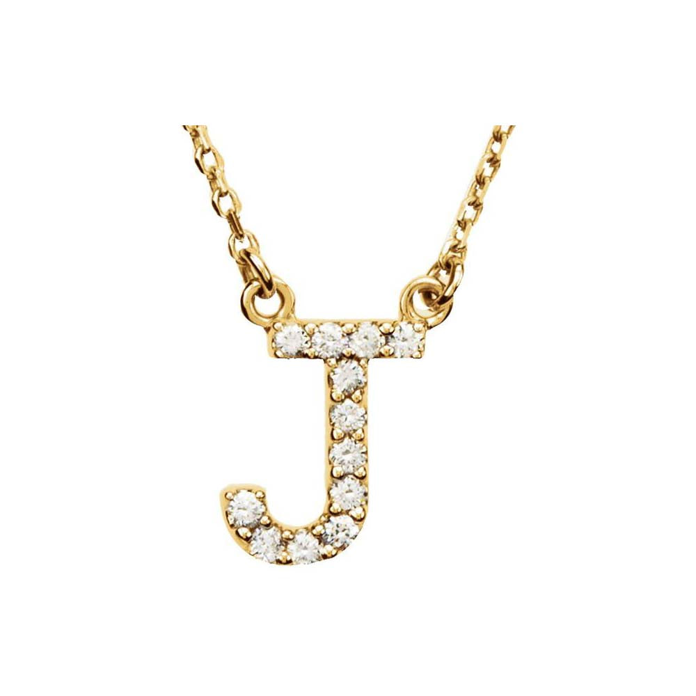 Diamond Initial Pendant