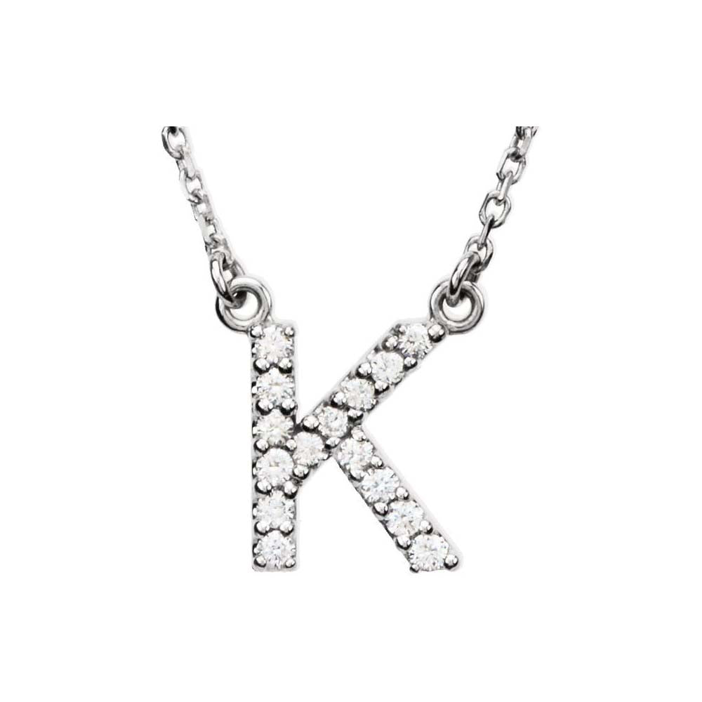 Diamond Initial Pendant