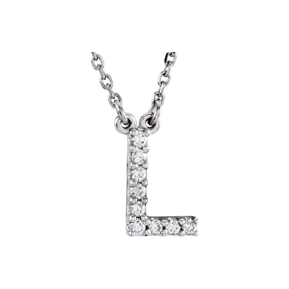 Diamond Initial Pendant