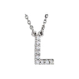 Diamond Initial Pendant