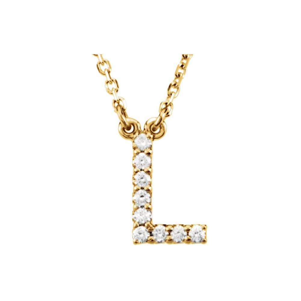 Diamond Initial Pendant