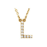 Diamond Initial Pendant