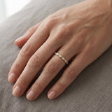 Lab-Grown Diamond Marquise Classic Eternity Ring — on the hand