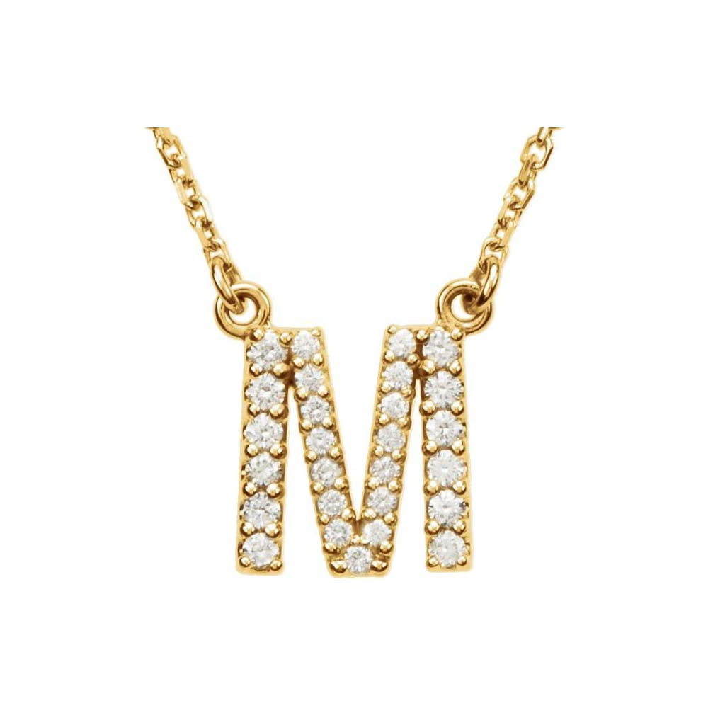 Diamond Initial Pendant