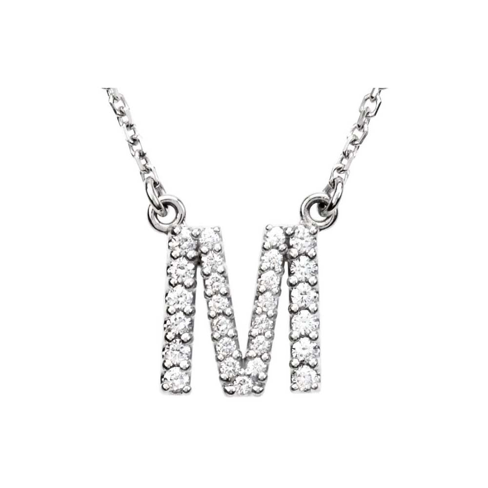 Diamond Initial Pendant