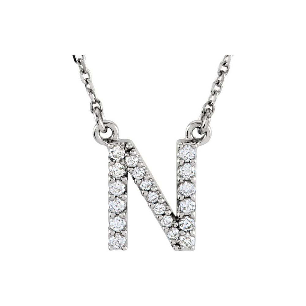 Diamond Initial Pendant