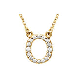 Diamond Initial Pendant