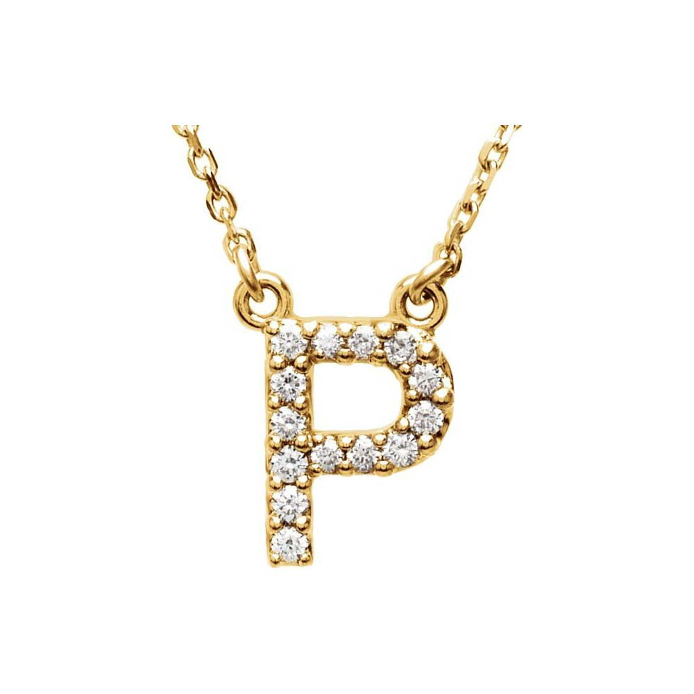 Diamond Initial Pendant