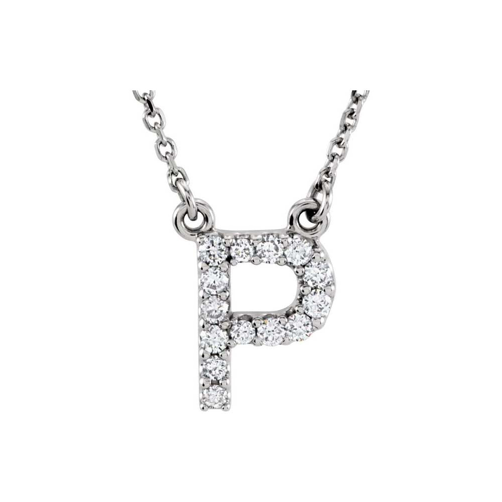 Diamond Initial Pendant