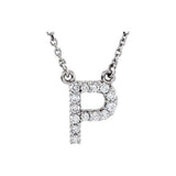 Diamond Initial Pendant
