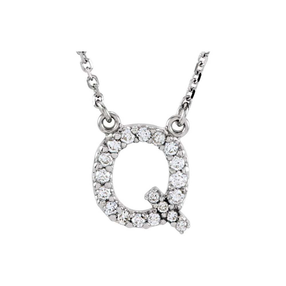 Diamond Initial Pendant