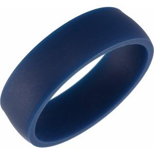 Silicone Comfort-Fit Band, Navy