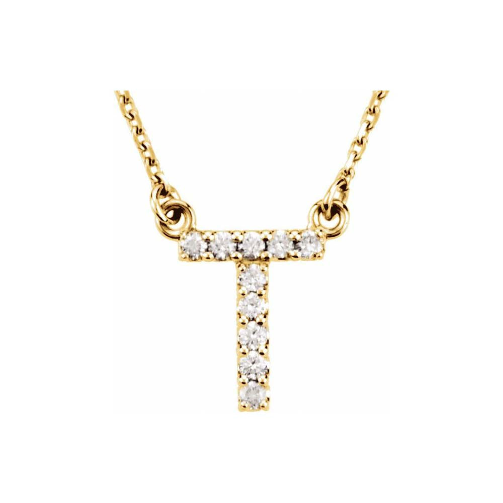 Diamond Initial Pendant